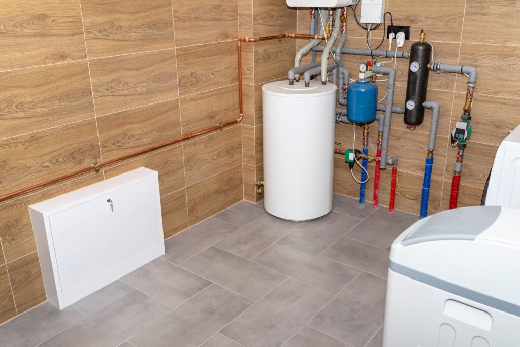 Residential water heater and plumbing system installed in Morgan Hill